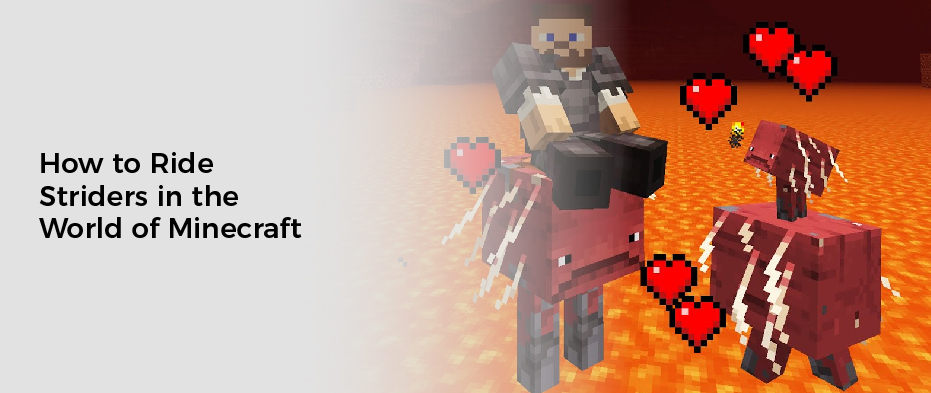 How to Ride Striders in the World of Minecraft