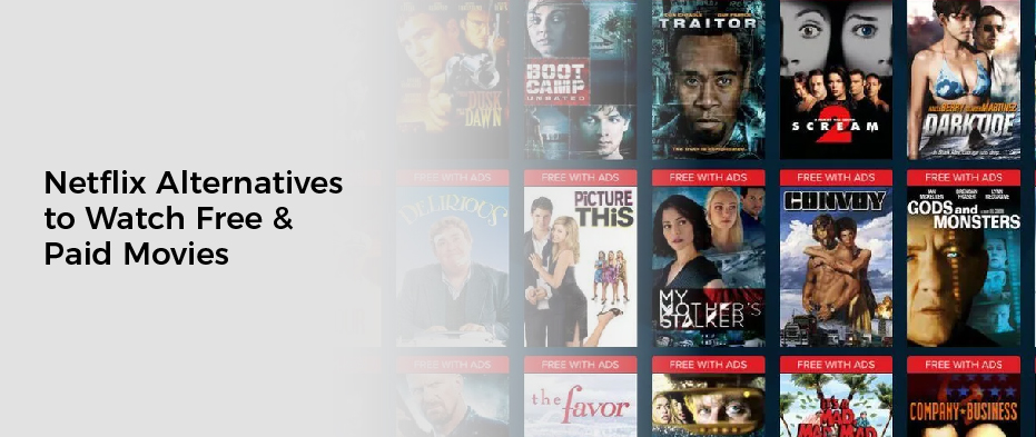 Netflix Alternatives to Watch Free & Paid Movies
